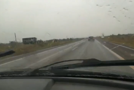 Morador registrou chuva