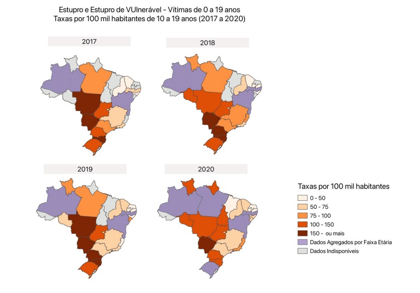 MS maior estado de criancas estupradas