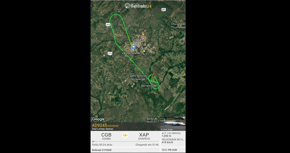 aviao pousou em aeroporto