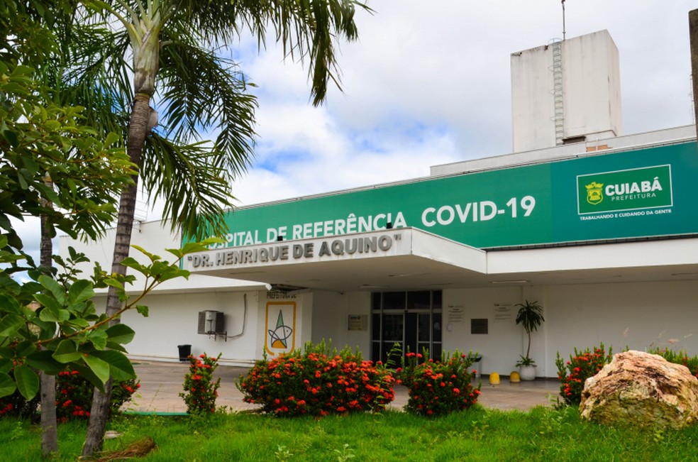 Hospital Referência à Covid-19 em Cuiabá. (Foto: Davi Valle)