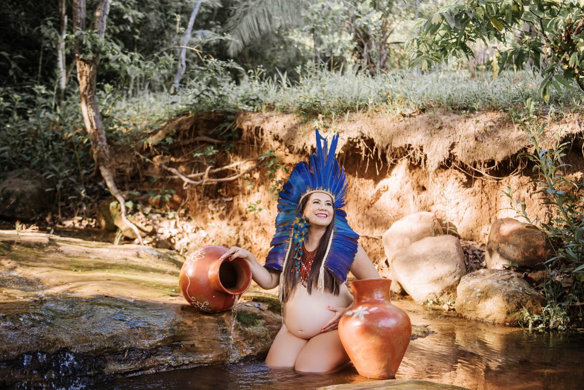 Ensaio de fotos gestante Morro do Paxixi (Foto: Arumi Figueiredo)