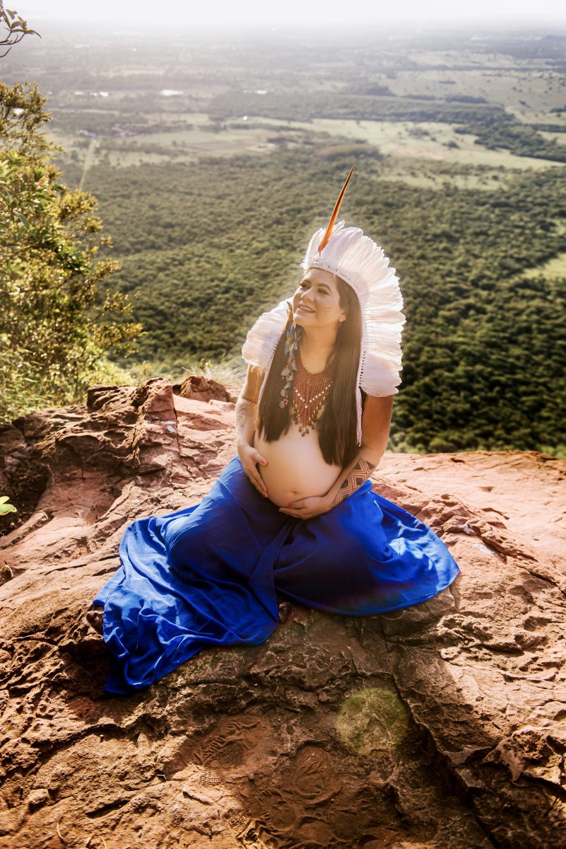 Ensaio de fotos gestante Morro do Paxixi (Foto: Arumi Figueiredo)