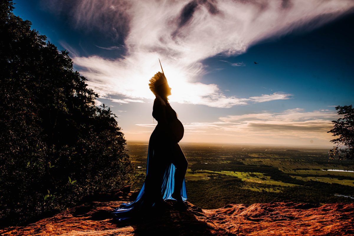 Ensaio de fotos gestante Morro do Paxixi (Foto: Arumi Figueiredo)