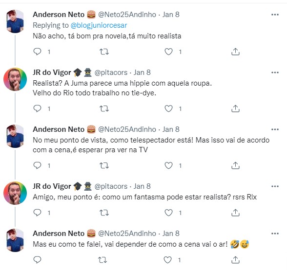 Internautas discordaram sobre a caracterização do Velho do Rio (Foto: Reprodução/Twitter)